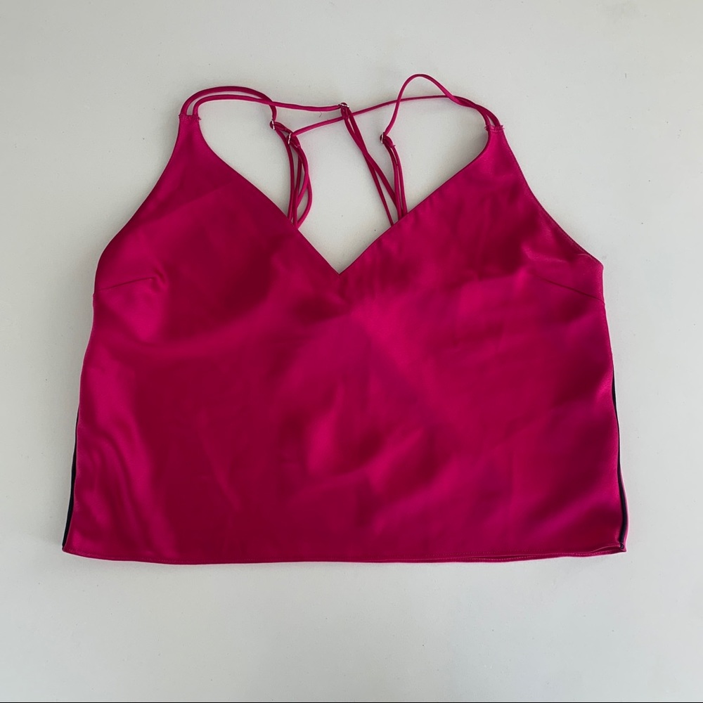 Victoria’s Secret Silky Satin Pink Strappy Top